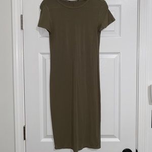 Olive green midi